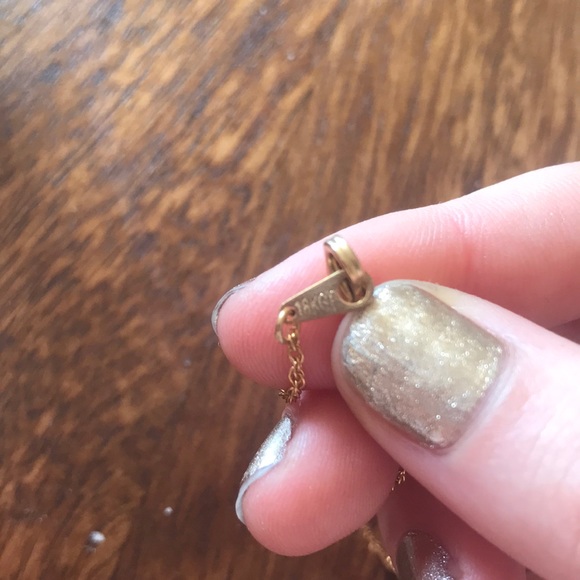 Ruby and white crystal necklace - Picture 3 of 3